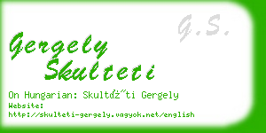 gergely skulteti business card